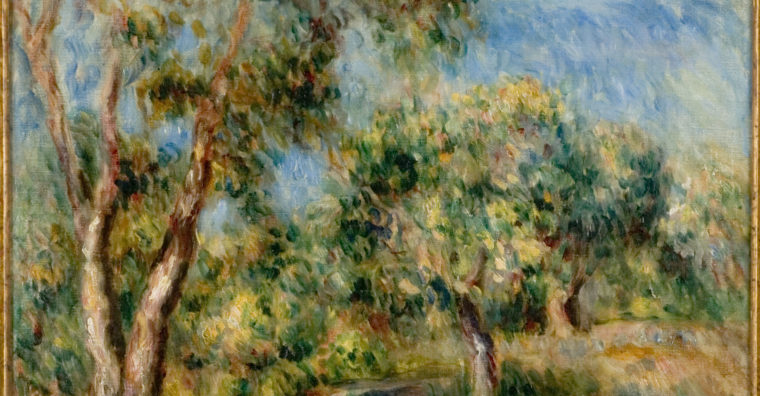 Illustration de l'article L’âme vivante de la nature – Paysage de Cagnes, Pierre-Auguste Renoir (vers 1915)