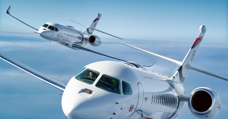 Illustration de l'article Le Falcon 6X de Dassault paré au décollage