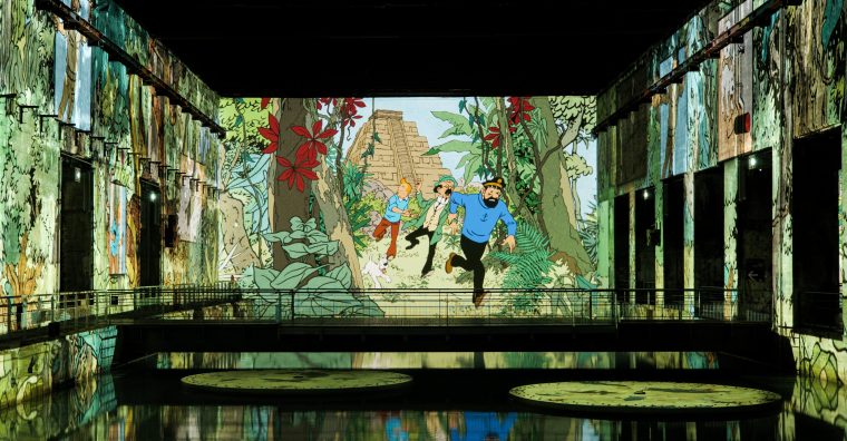 Illustration de l'article Tintin : l’aventure immersive au Bassin des Lumières