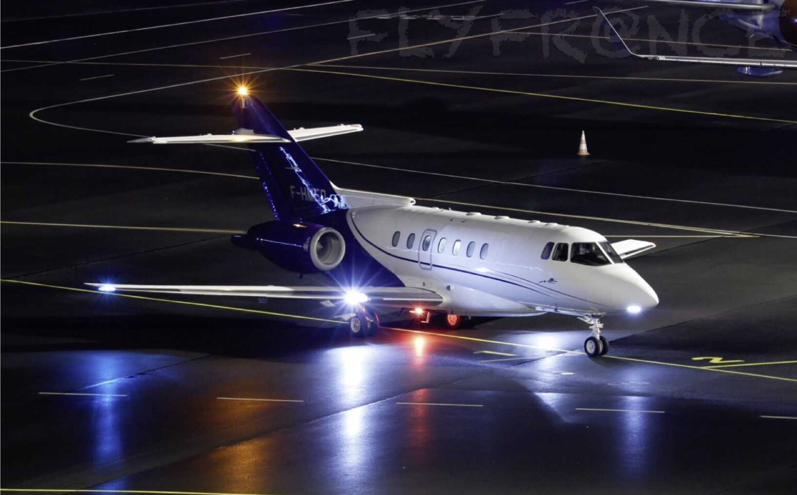 Un Hawker de la flotte d'Airlec © D. R.