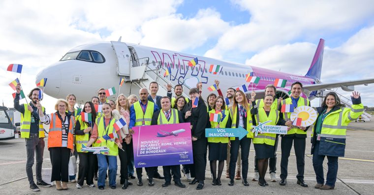 Illustration de l'article La compagnie Wizz Air arrive sur le tarmac bordelais avec trois destinations