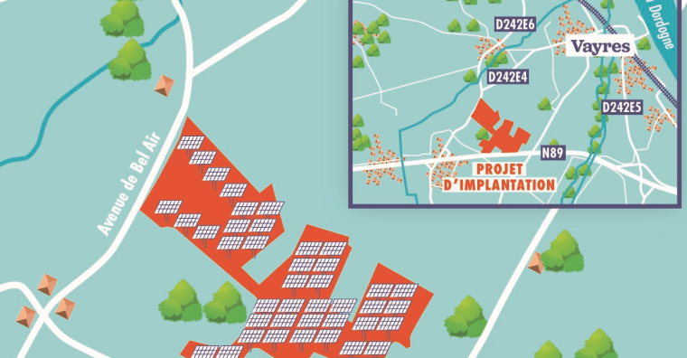 Illustration de l'article Vayres : le permis de construire de la centrale agrivoltaïque H2air validé