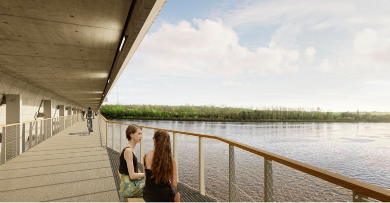 Illustration de l'article Une nouvelle passerelle pour le pont François Mitterrand à Bordeaux