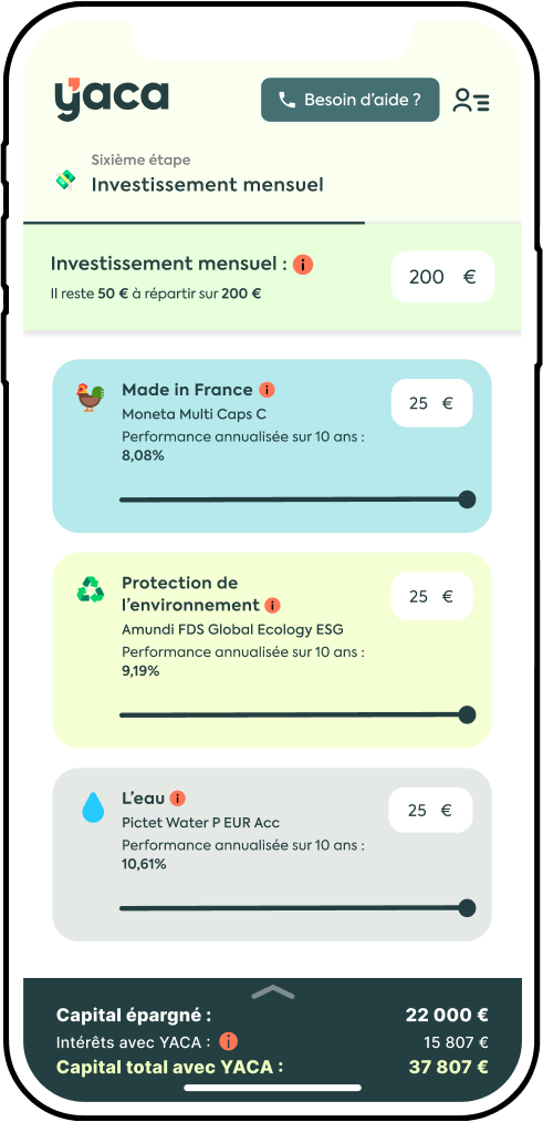 Yaca, assurance-vie