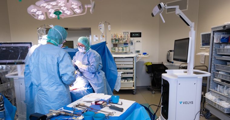 Illustration de l'article Clinique d’Arcachon (La Teste) : déjà 100 opérations de genoux avec le robot Velys